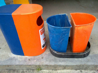江苏玻璃钢垃圾桶图片3